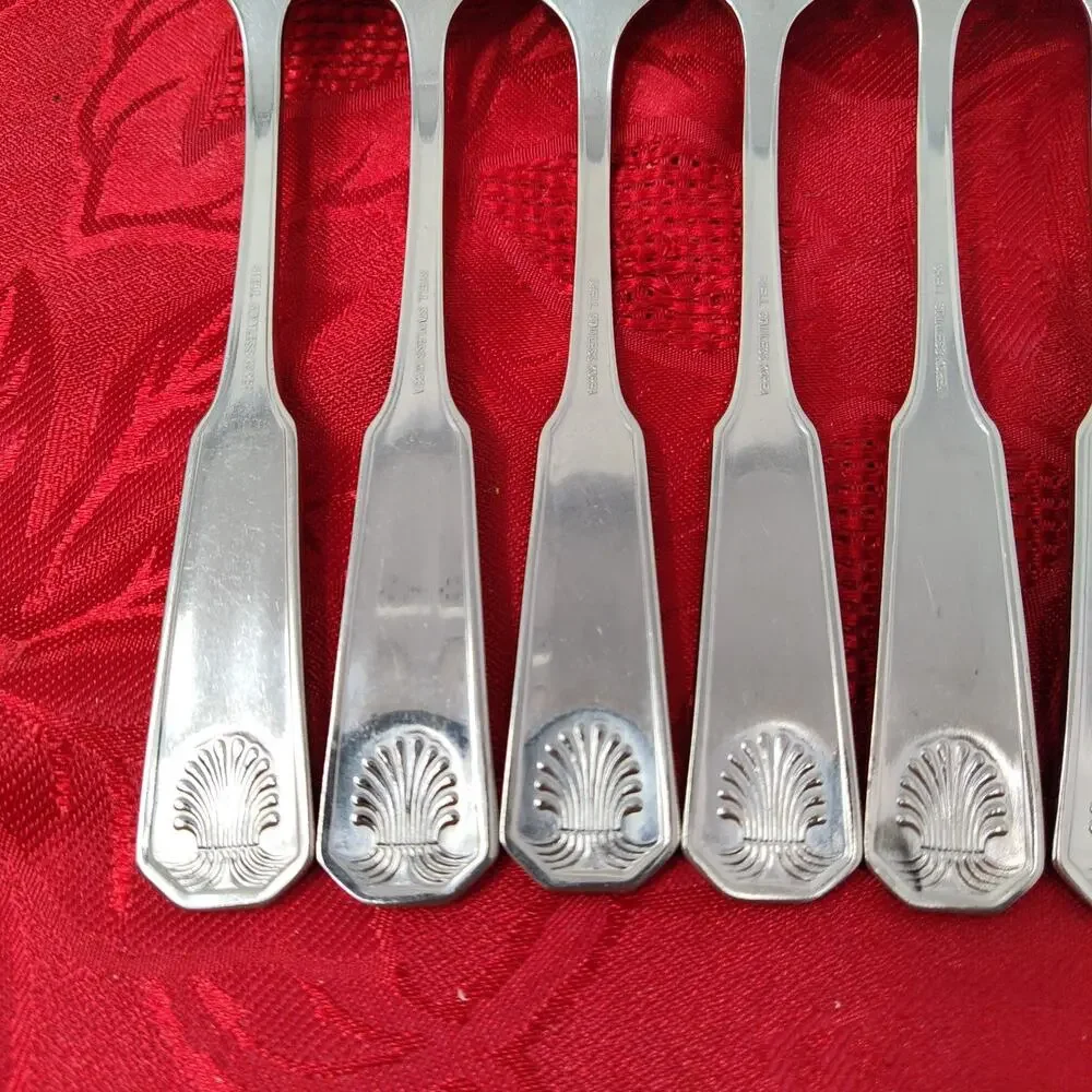 7X DF Colonial Shell Stainless Dinner Forks Korea